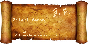 Zilahi Veron névjegykártya